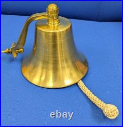 Solid Brass Heavy Maritime Bell 5+ diameter, 5 tall, over 2lbs