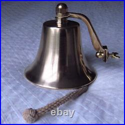 Solid Brass Heavy Maritime Bell 5+ diameter, 5 tall, over 2lbs