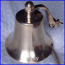 Solid Brass Heavy Maritime Bell 5+ diameter, 5 tall, over 2lbs