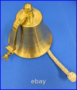 Solid Brass Heavy Maritime Bell 5+ diameter, 5 tall, over 2lbs