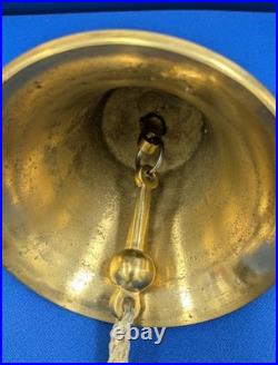 Solid Brass Heavy Maritime Bell 5+ diameter, 5 tall, over 2lbs