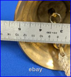 Solid Brass Heavy Maritime Bell 5+ diameter, 5 tall, over 2lbs