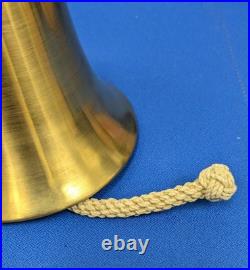 Solid Brass Heavy Maritime Bell 5+ diameter, 5 tall, over 2lbs