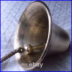 Solid Brass Heavy Maritime Bell 5+ diameter, 5 tall, over 2lbs