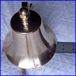 Solid Brass Heavy Maritime Bell 5+ diameter, 5 tall, over 2lbs