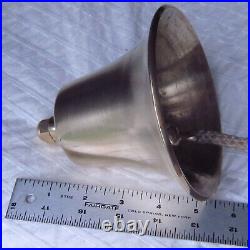 Solid Brass Heavy Maritime Bell 5+ diameter, 5 tall, over 2lbs