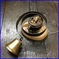 Solid Brass Victorian Antique Georgian Butlers Servants Door Bell Doorbell