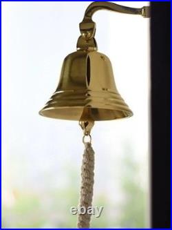 Solid Brass Wall Mounted Door Bell Vintage Hanging Doorbell Home Decor Retro Bel Solid Brass Wall Mounted Door Bell Vintage Hanging Doorbell Home Decor Retro Bel