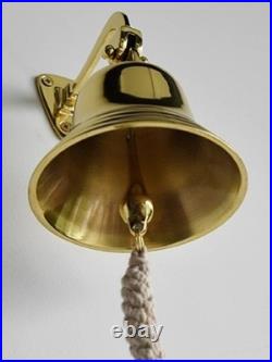 Solid Brass Wall Mounted Door Bell Vintage Hanging Doorbell Home Decor Retro Bel