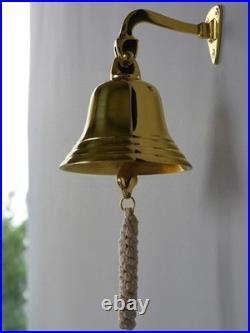 Solid Brass Wall Mounted Door Bell Vintage Hanging Doorbell Home Decor Retro Bel Solid Brass Wall Mounted Door Bell Vintage Hanging Doorbell Home Decor Retro Bel