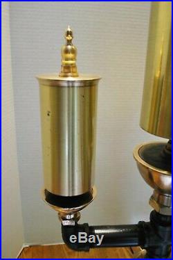 Steam whistle 3 bell chime antique brass Penberthy