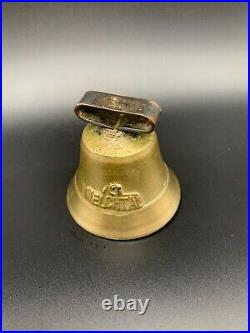 Stunning Antique Brass Cow Bell from Melchtal Primitive Swiss-Made Souvenir