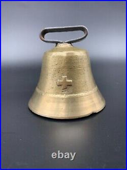 Stunning Antique Brass Cow Bell from Melchtal Primitive Swiss-Made Souvenir