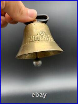 Stunning Antique Brass Cow Bell from Melchtal Primitive Swiss-Made Souvenir