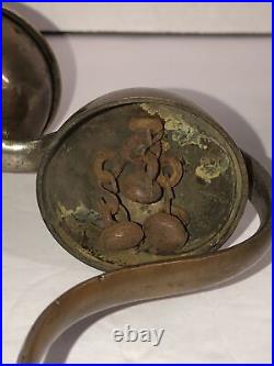 Stunning Antique Horse Harness saddle sleigh bells Solid Brass Beautiful Ringing