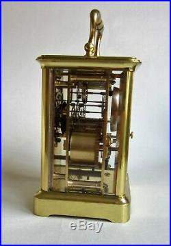 Superb Bell Striking 8 Day Carriage Clock by Stevenard of Boulogne. 1860