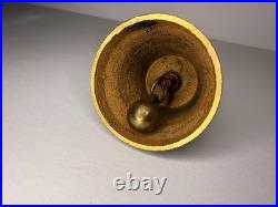 Swiss Brass Cow Bell Vintage W Lucerne On It Made In Switzerland 1 3/4 Tall