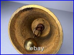 Swiss Brass Cow Bell Vintage W Lucerne On It Made In Switzerland 1 3/4 Tall