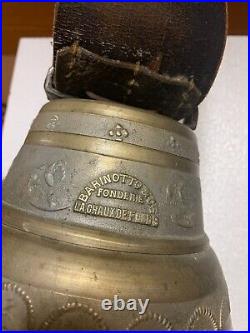 Swiss Vintage Cow Bell Early 1900's Rare, Vintage