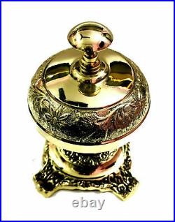 Table Top Brass Bell Antique Nautical Hotel Counter Bell Ornate Reception Bell