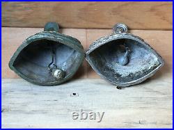 Tea Hand Bells Victorian Southern Belle Brass Lady Unique Lot