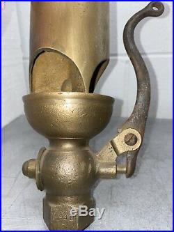 Three Chime BRASS Whistle 93L Valve Antique Steam Air Hit Miss Bell Vintage