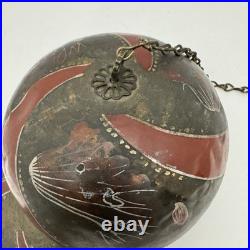 Three Graduated Temple Bells Japanese Or Chinese Metal Hanging Set Needs Repair