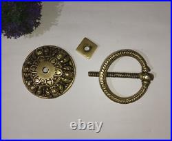 Tibetan Theme Unique Door Bell Brass Filigree Design Door Knocker Home Dec GTX