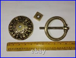 Tibetan Theme Unique Door Bell Brass Filigree Design Door Knocker Home Dec GTX