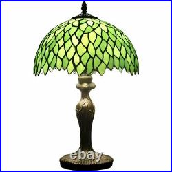 Tiffany style wisteria table lamp light S523 series 18 inch tall green shade E26