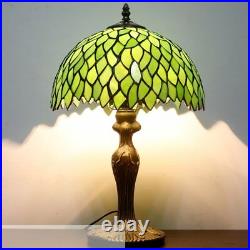 Tiffany style wisteria table lamp light S523 series 18 inch tall green shade E26