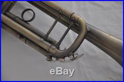 Top new Antique Bb trumpet horn with mouthpiece case 4-7/8 bell