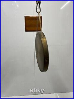 Traditional Old Vintage Round PlateBrass Metal Original Gong Bell With Mallet