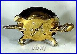 Turtle Call Bell Antique BOJ EIBAR ESPANA \Gold Toned Detailed Engraving Working
