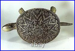 Turtle Call Bell Antique BOJ EIBAR ESPANA \Gold Toned Detailed Engraving Working