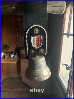 ULTRA RARE, Unique, Vintage & Authentic Swiss Cow Bell for 1969 USA MOON LANDING