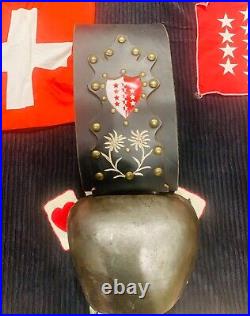 USED Antique, ORIGINAL, Unique, LARGE Vintage and Authentic Swiss Cow Bell