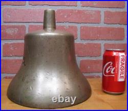 USN UNITED STATES NAVY Old BRASS NICKEL PLATED Retired Nautical Ships Boat Bell