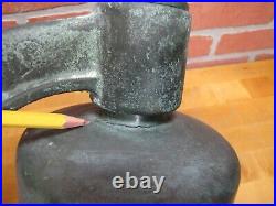 USN UNITED STATES NAVY Old Brass Nickel Bell w Bracket Nautical Ship Boat C-58