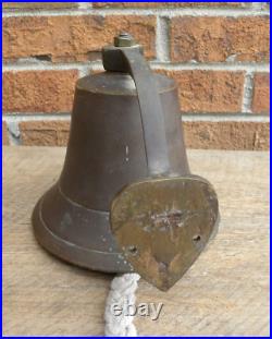 USN, United States Navy, Brass Bell, WWII, with Mounting Bracket