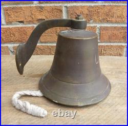 USN, United States Navy, Brass Bell, WWII, with Mounting Bracket