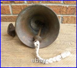 USN, United States Navy, Brass Bell, WWII, with Mounting Bracket