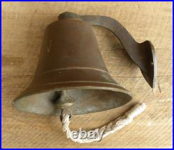 USN, United States Navy, Brass Bell, WWII, with Mounting Bracket