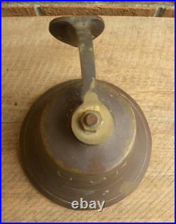 USN, United States Navy, Brass Bell, WWII, with Mounting Bracket