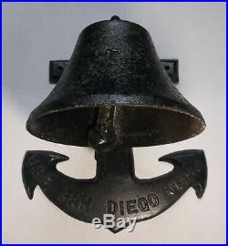 USS San Diego CL-53 Navy Ship Bell J and L Mayall
