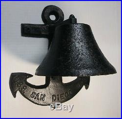 USS San Diego CL-53 Navy Ship Bell J and L Mayall