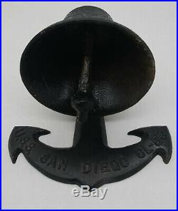 USS San Diego CL-53 Navy Ship Bell J and L Mayall