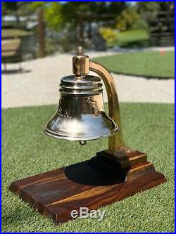 US Navy Ships Bell Brass Bronze USN Pre WWII United States Nautical Boat Bands