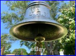 US Navy Ships Bell Brass Bronze USN Pre WWII United States Nautical Boat Bands
