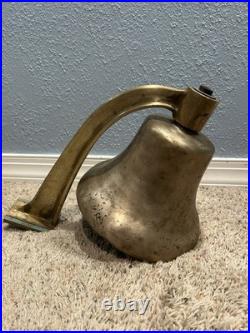 US UNITED STATES NAVY Old Brass Bell with Bracket